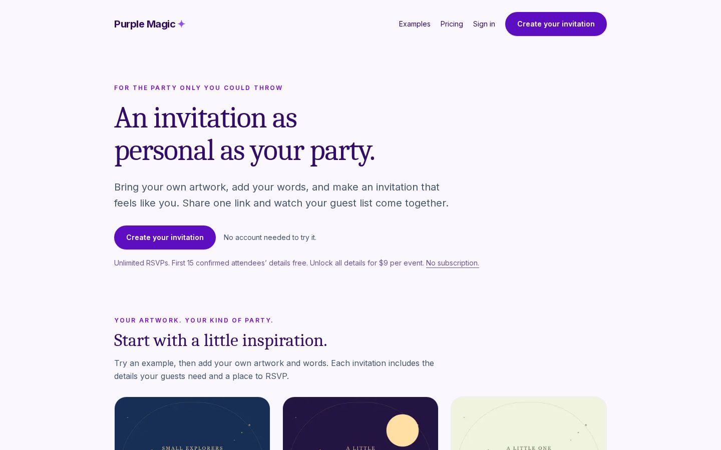 Purple Magic Homepage