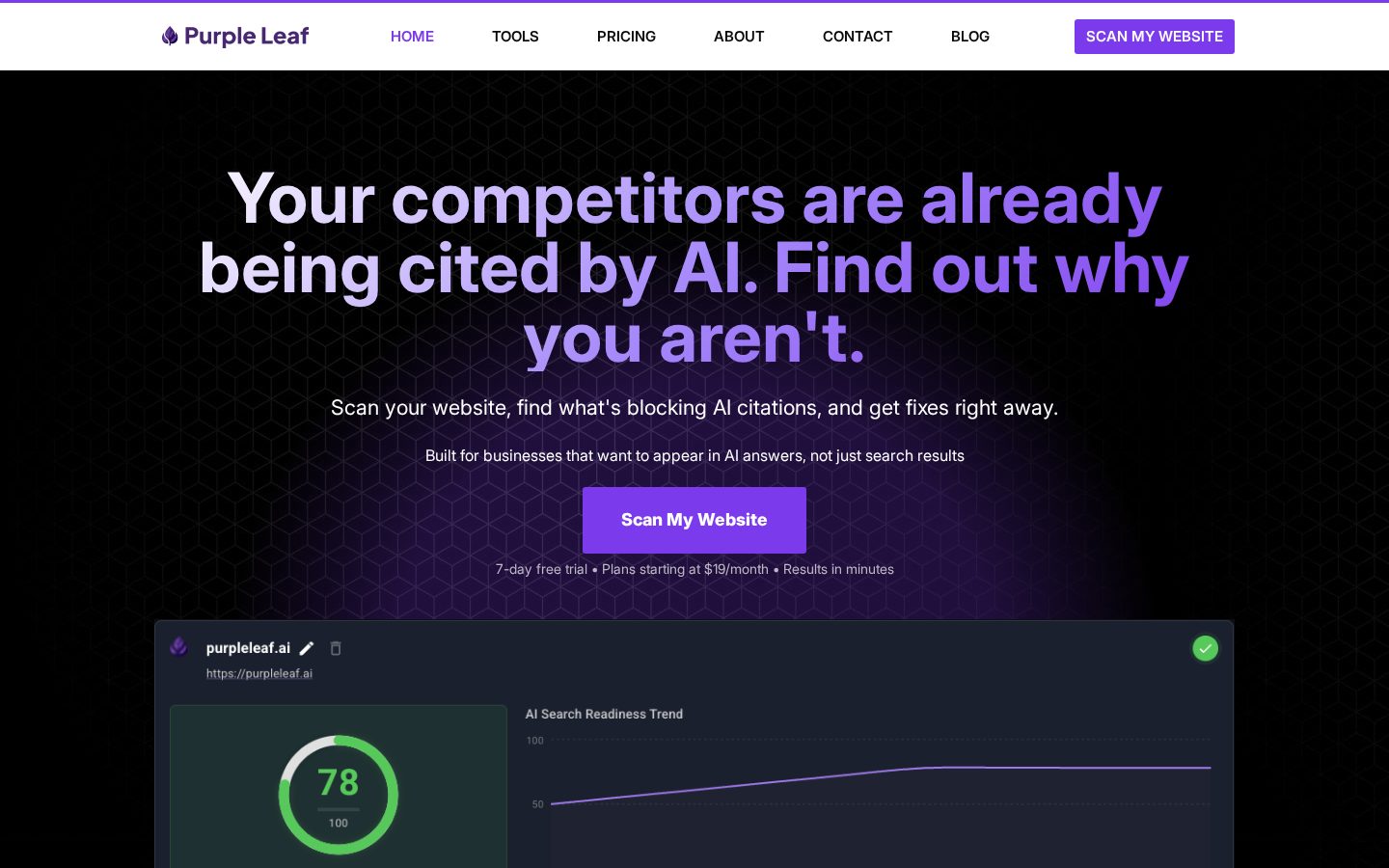 PurpleLeaf Homepage