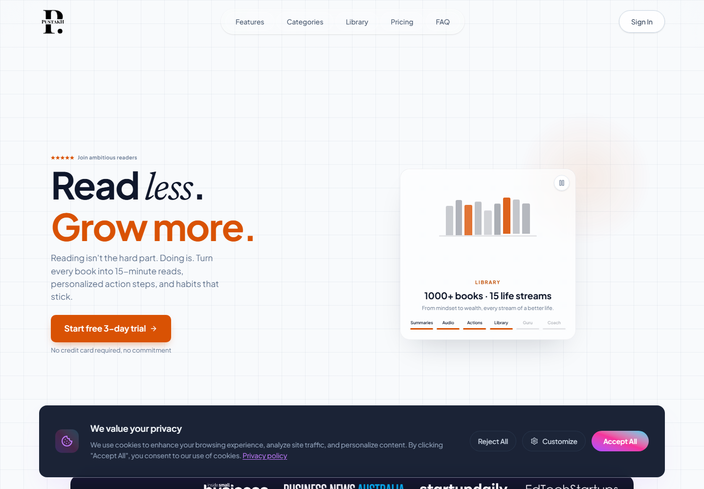Pustakh homepage