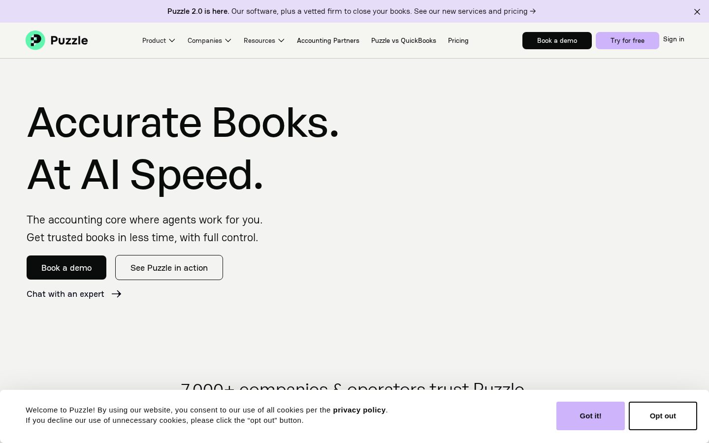 puzzle.io Homepage