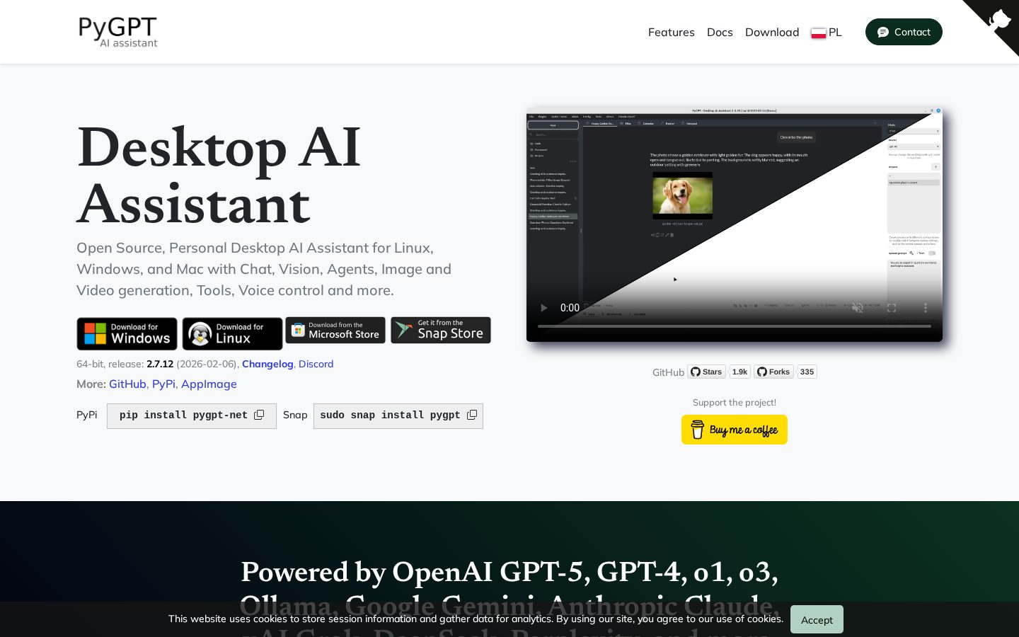 PyGPT Homepage