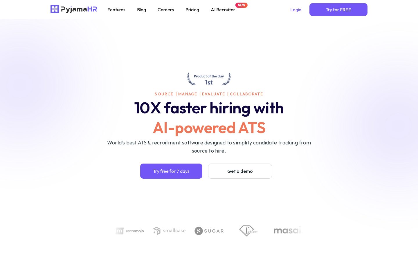 PyjamaHR Homepage