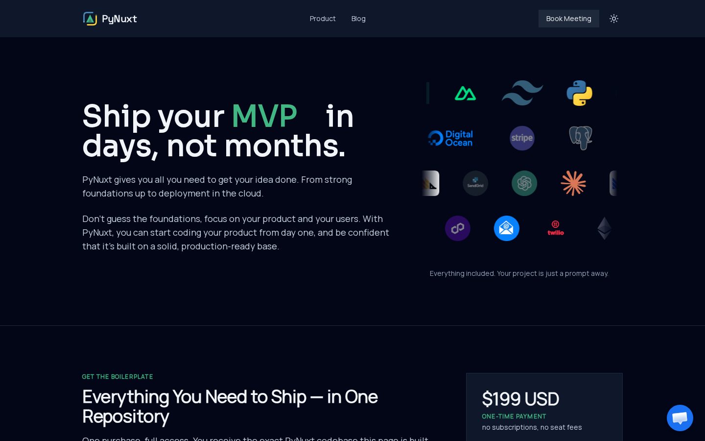 PyNuxt Homepage