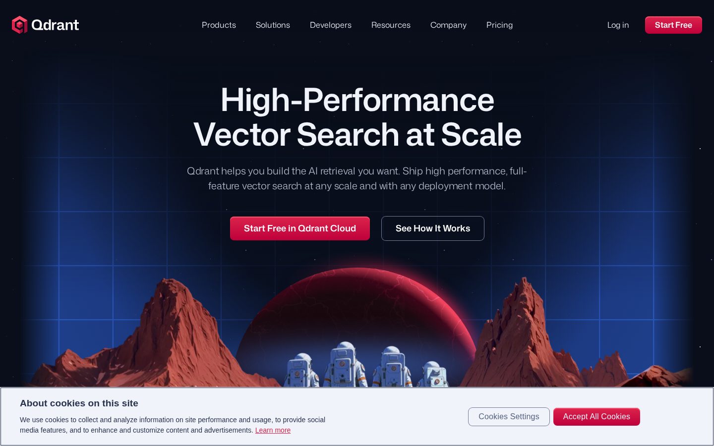 Qdrant Homepage