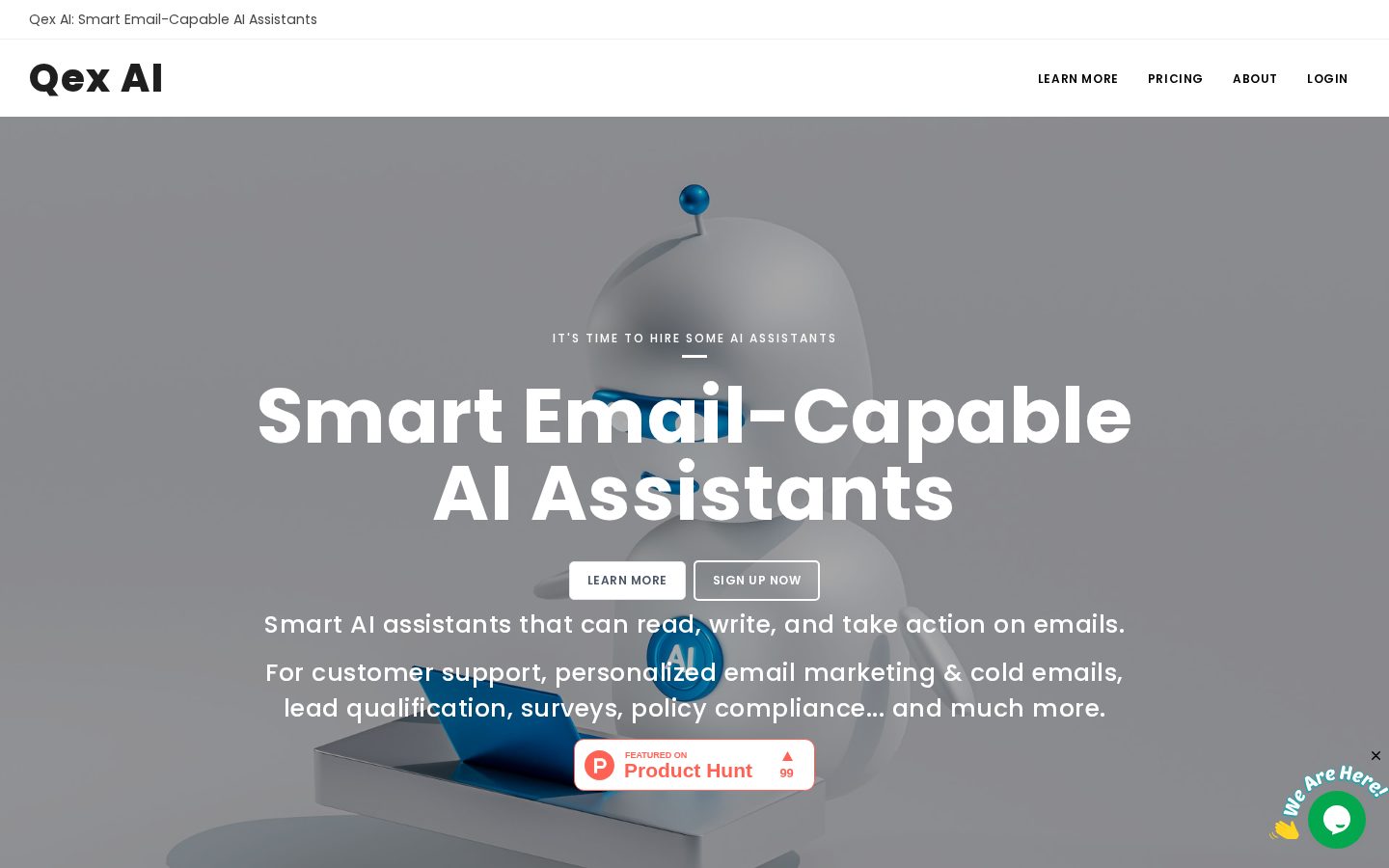 Qex AI Homepage