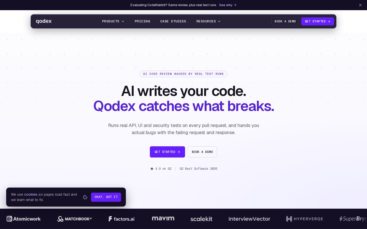 Qodex.ai Homepage