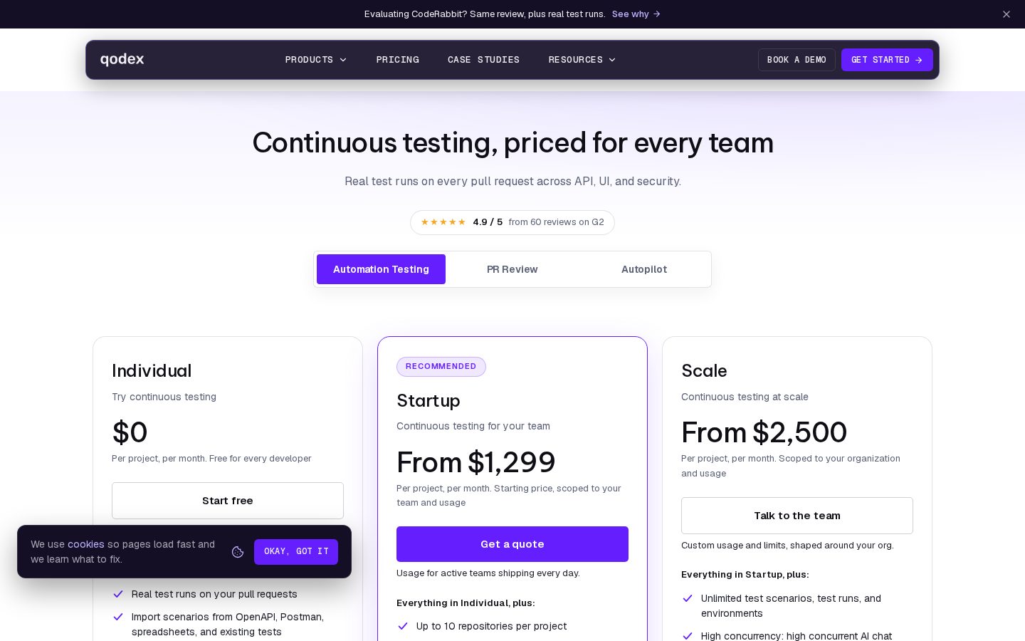 Qodex.ai Pricing