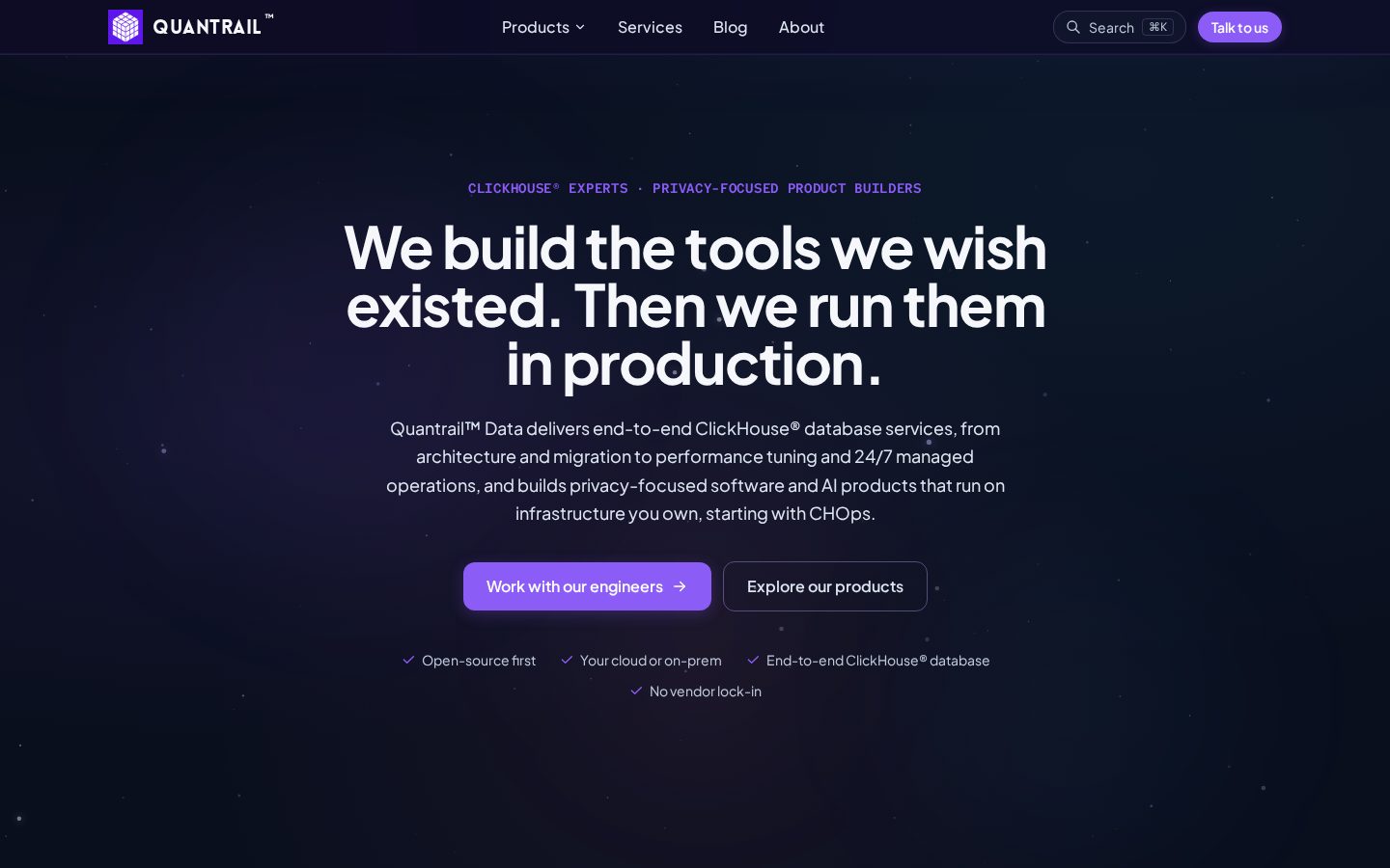 QOne Homepage