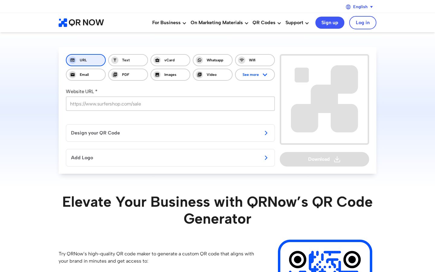 QRNow Homepage