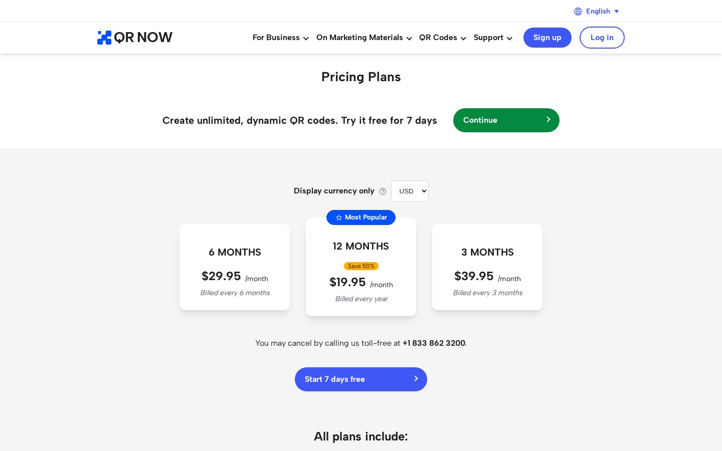 QRNow Pricing