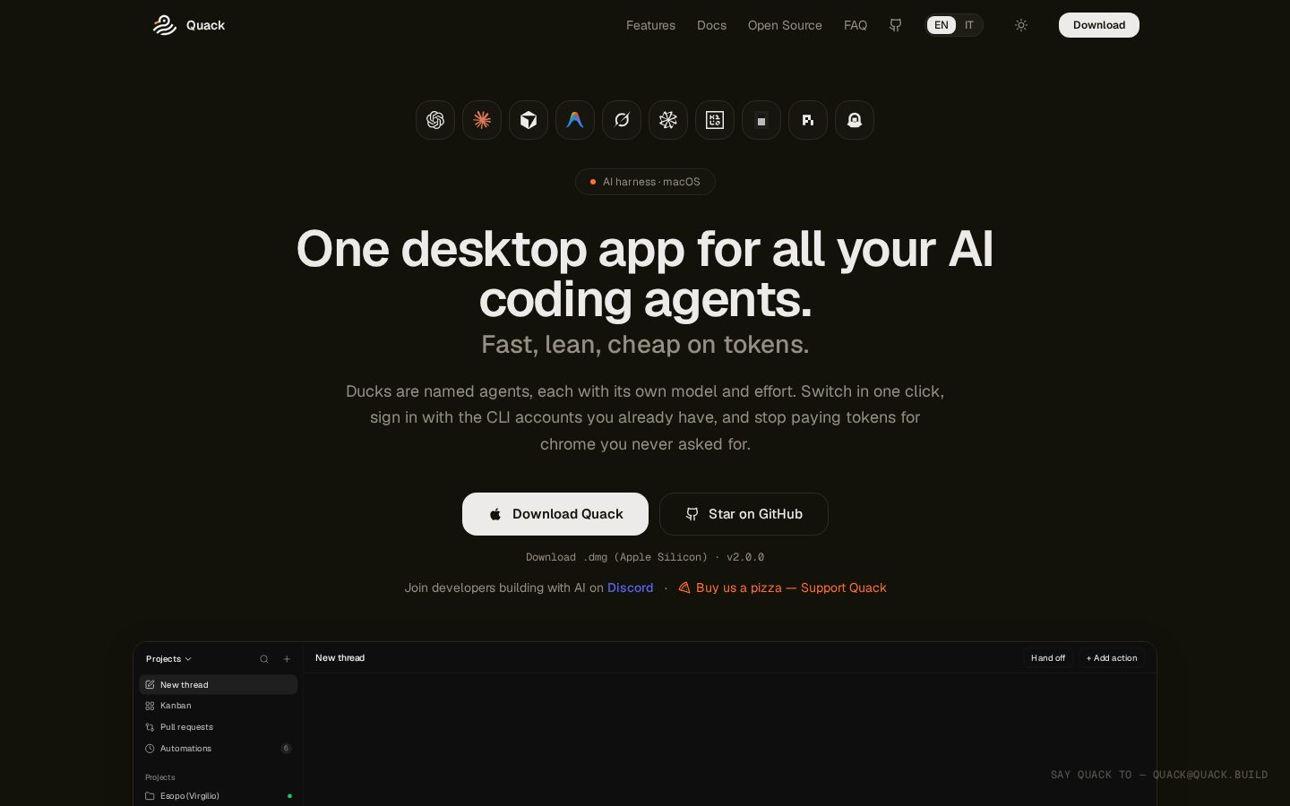Quack Homepage