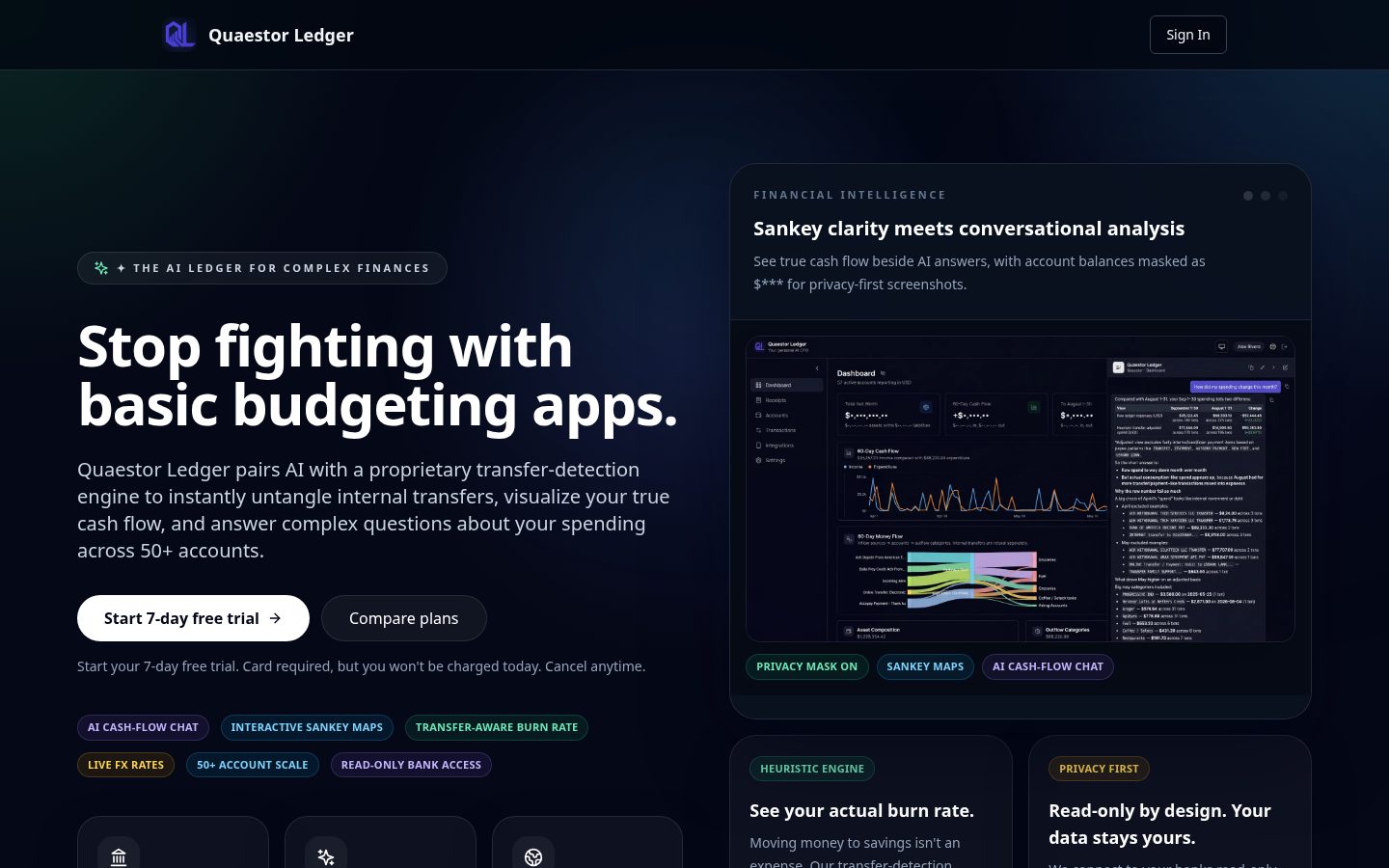 Quaestor Ledger Homepage