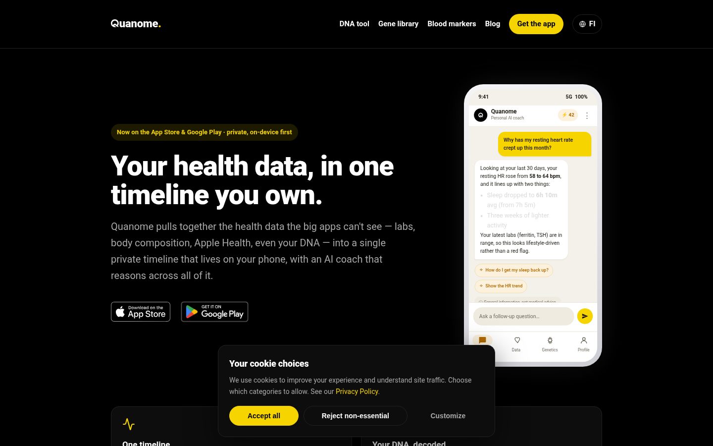 Quanome Homepage