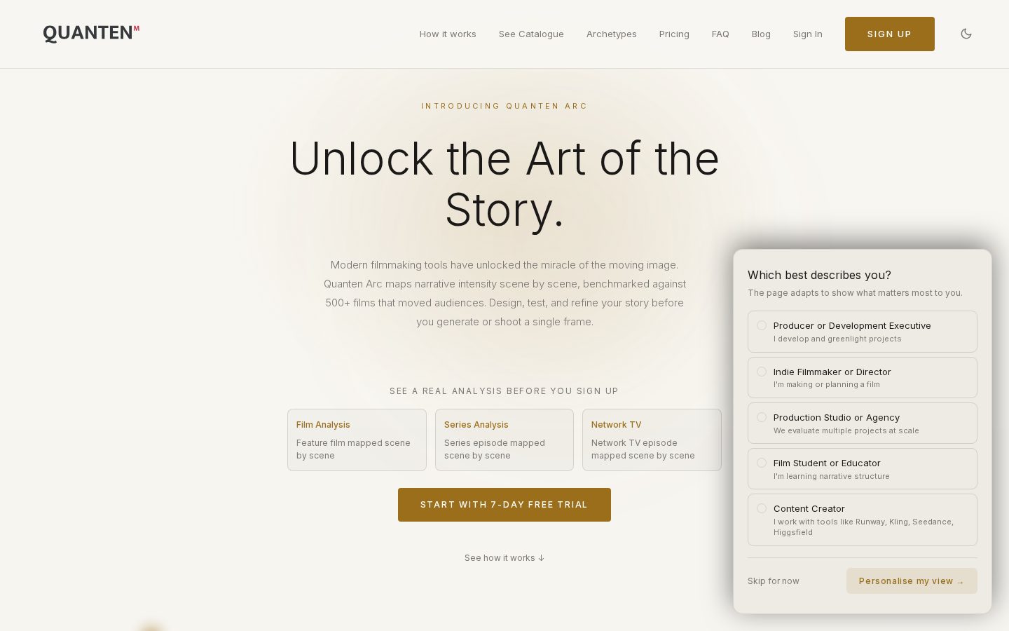 Quanten Arc Homepage