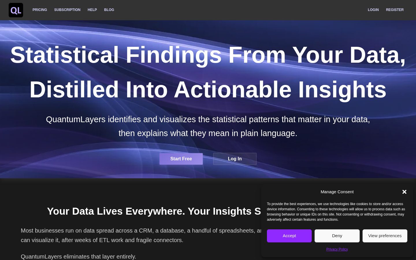 QuantumLayers Homepage