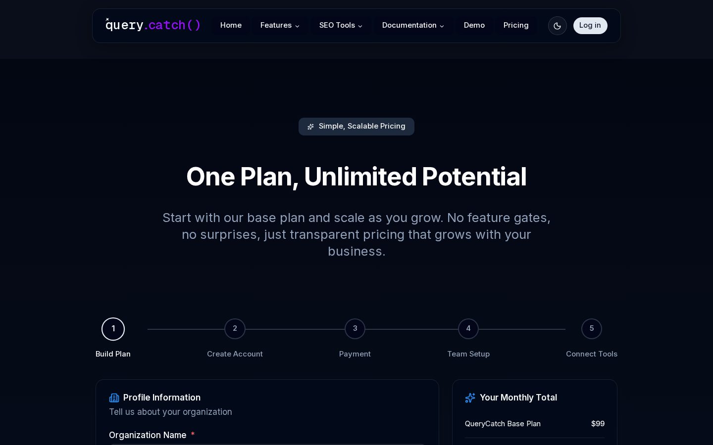 QueryCatch Pricing