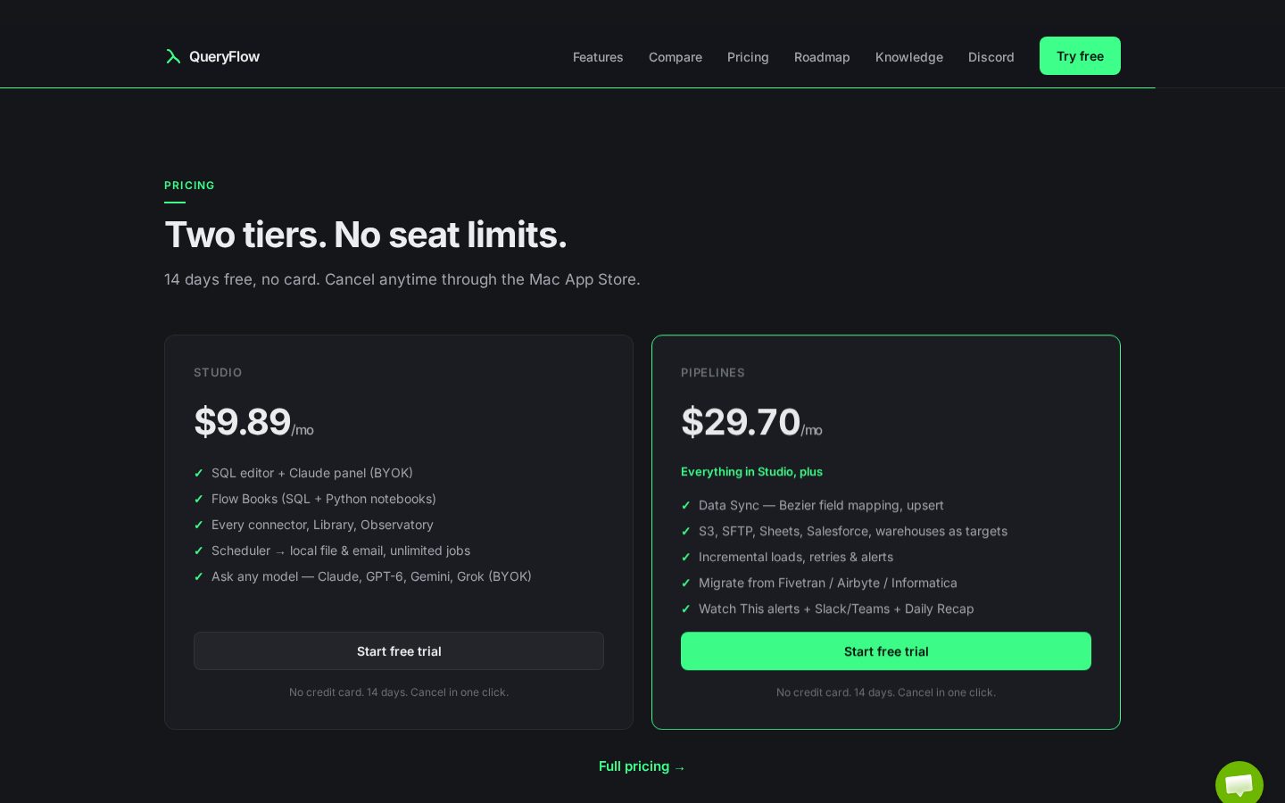 QueryFlow Pricing