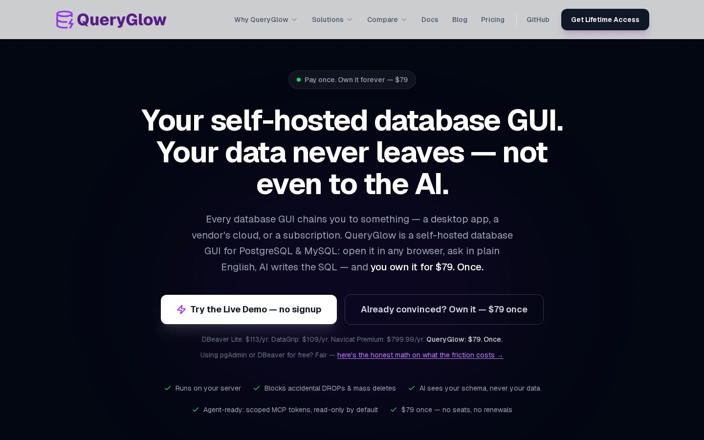 QueryGlow Homepage