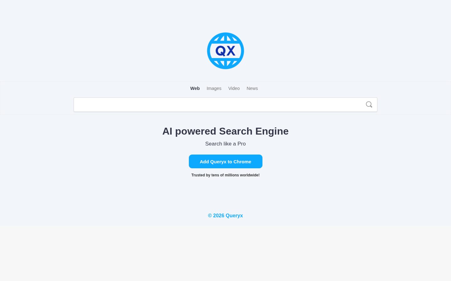 QueryX Homepage