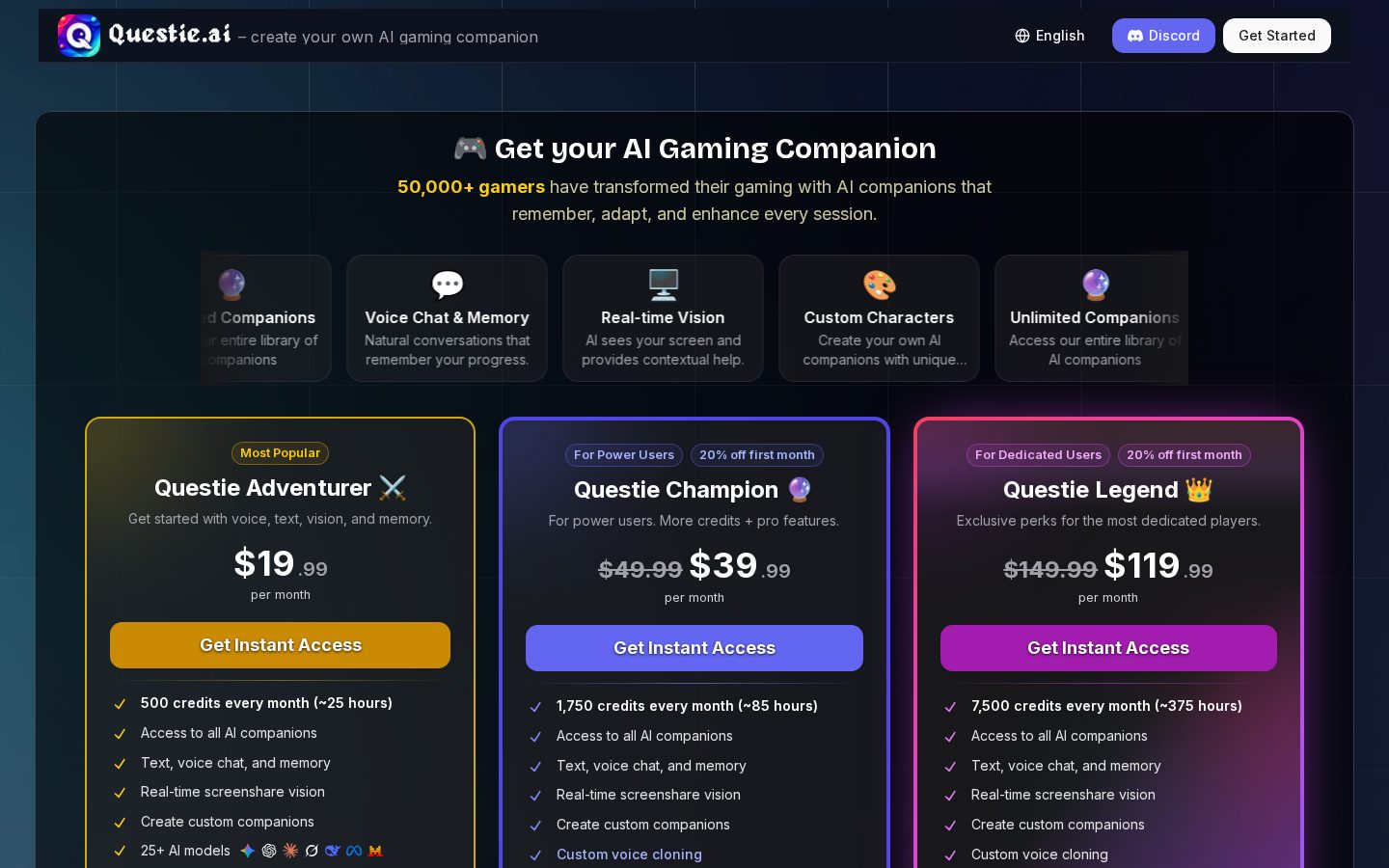 Questie Pricing