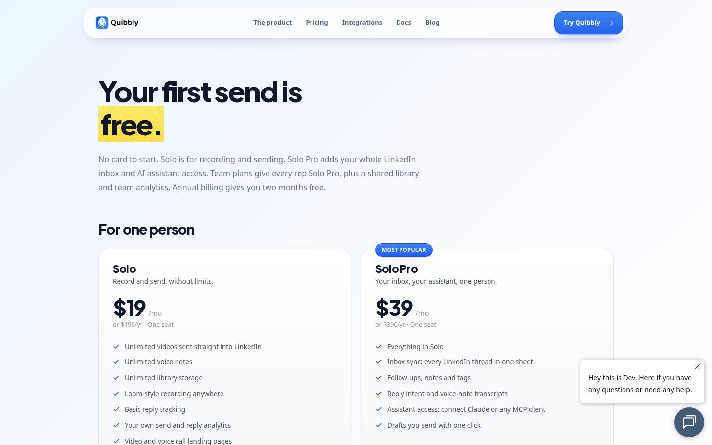 Quibbly Pricing