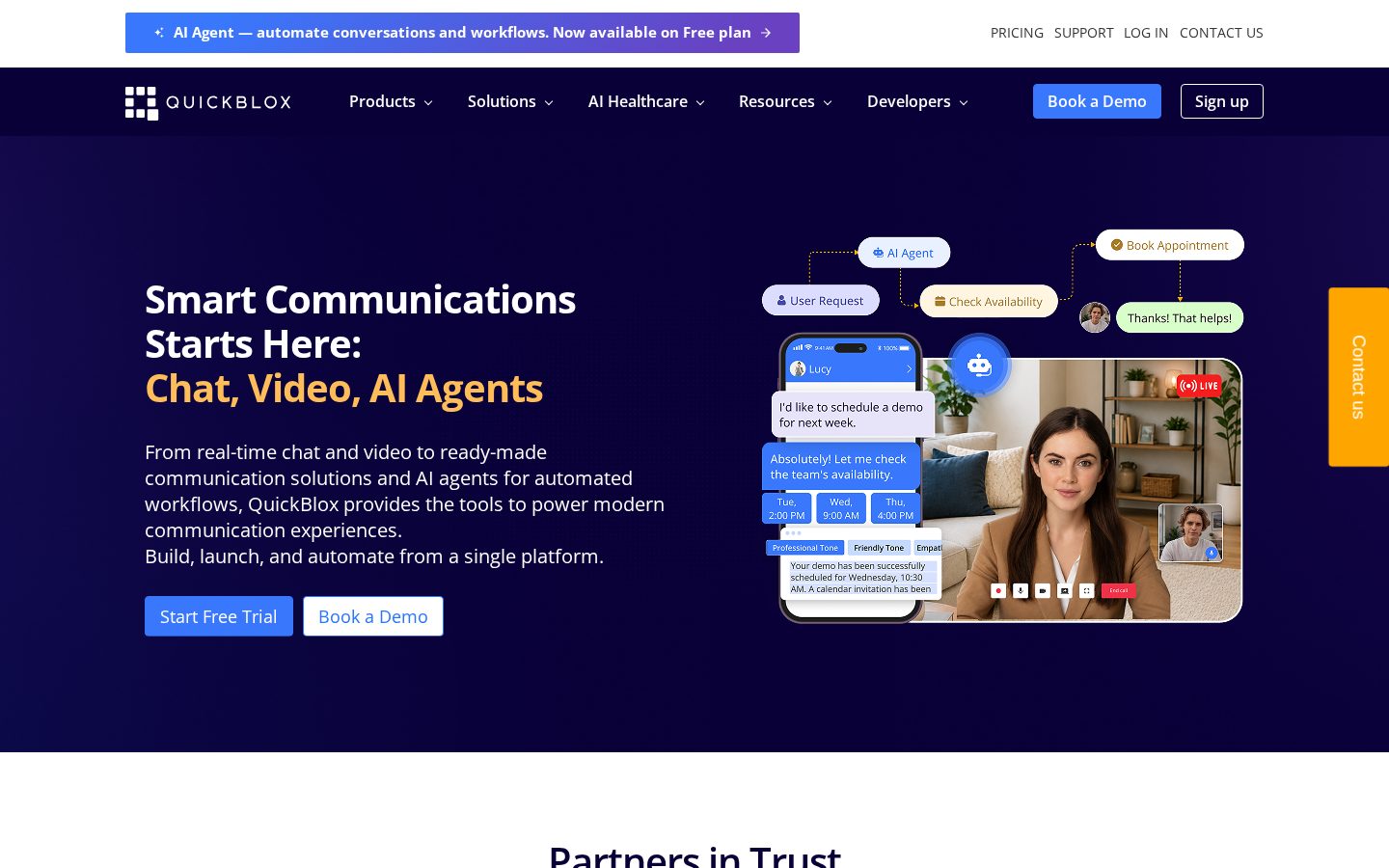 QuickBlox Homepage