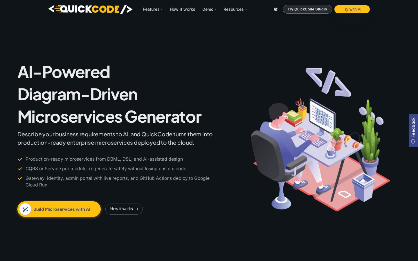 Quickcode Homepage