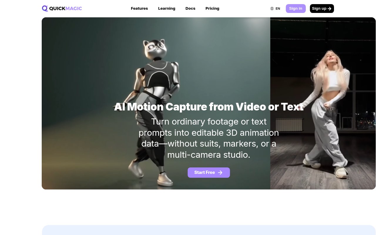 QuickMagic homepage