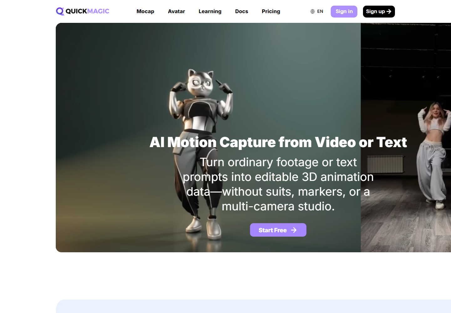 QuickMagic homepage
