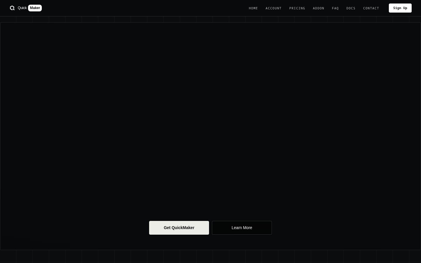 QuickMaker Homepage