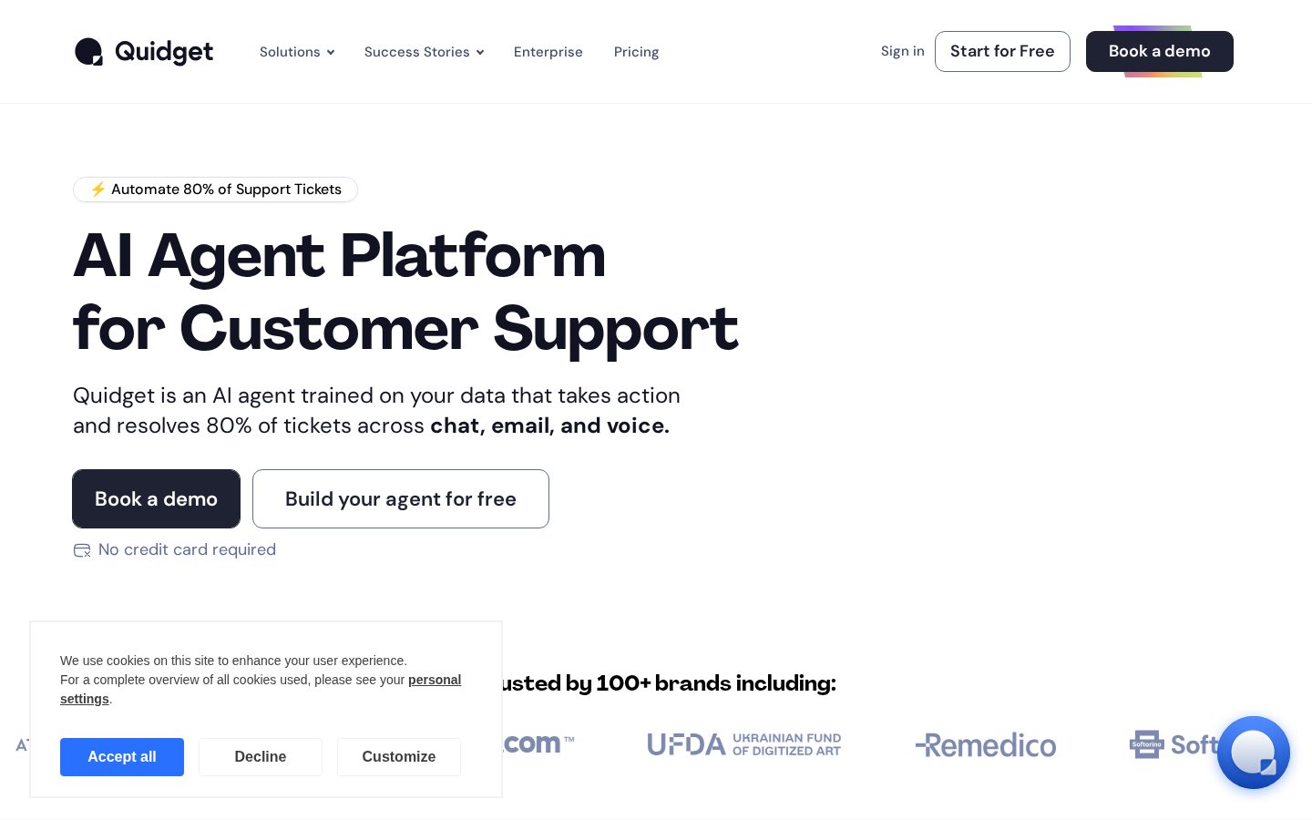 Quidget Homepage