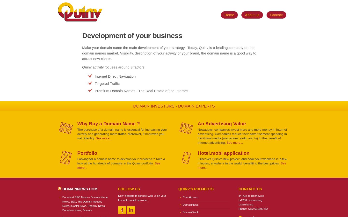 Quinv Homepage