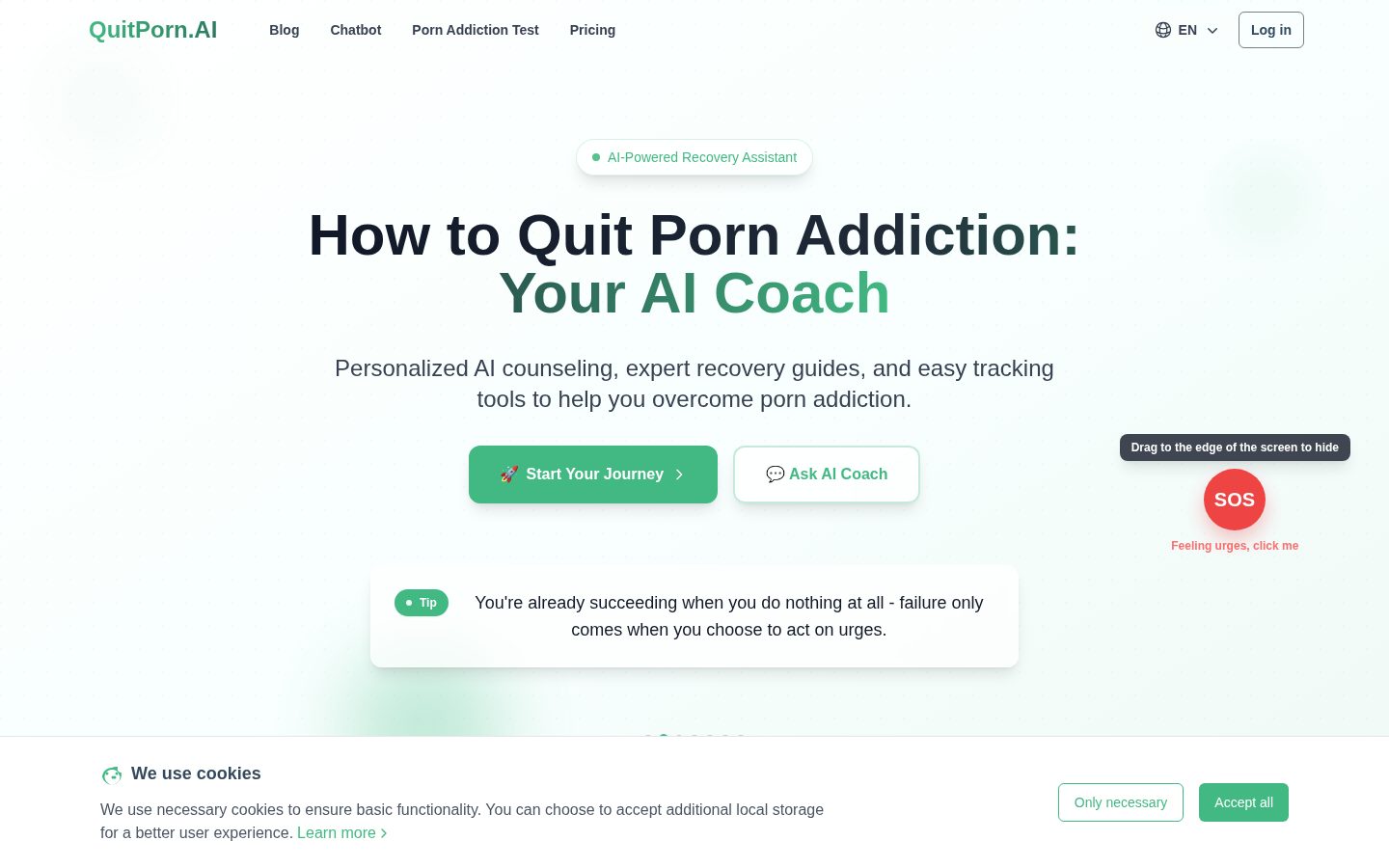 Quit Porn AI Homepage