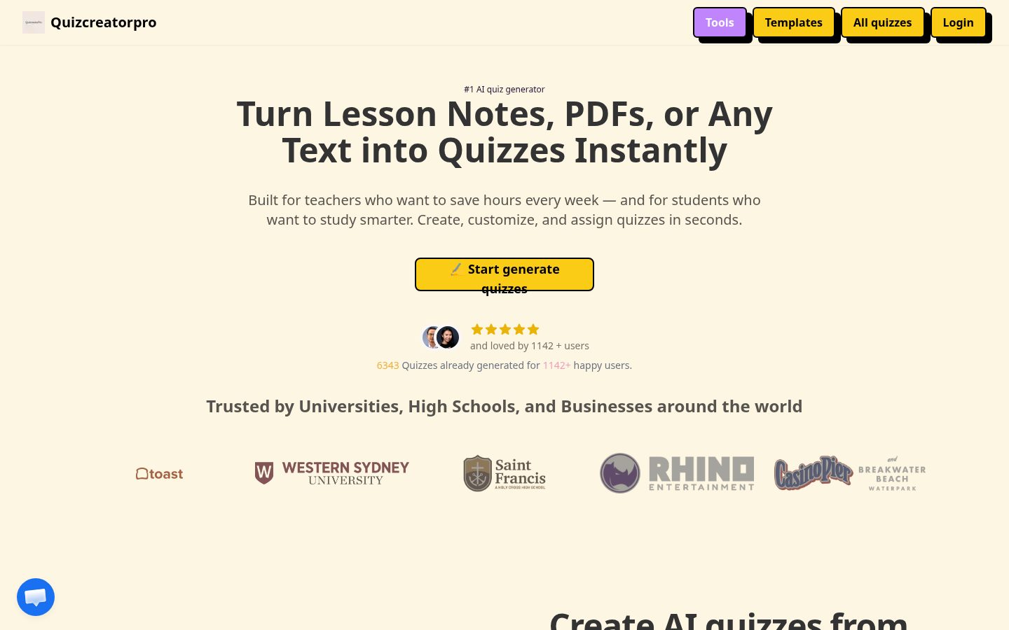 quizcreatorpro Homepage