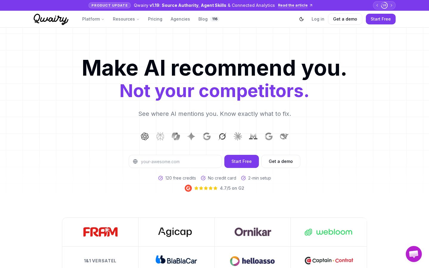 Qwairy Homepage