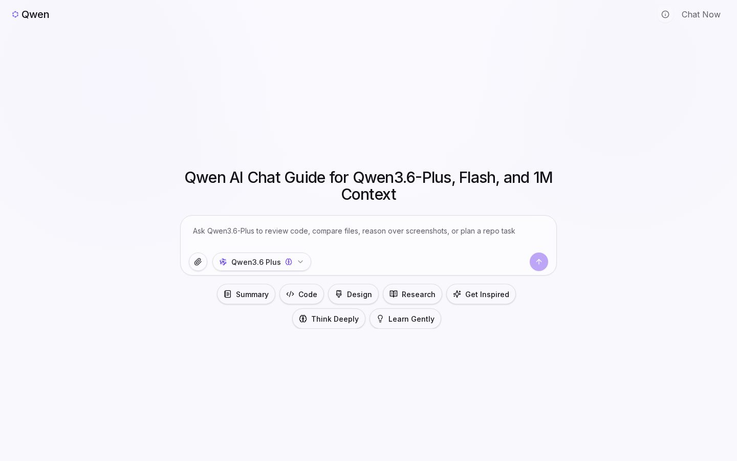 Qwen AI Chat Guide Homepage