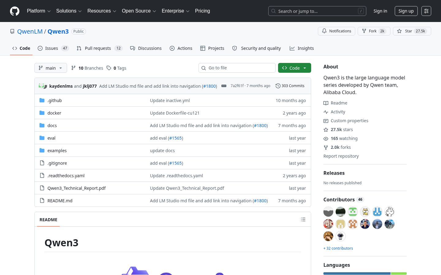 Qwen3.6-27B Homepage