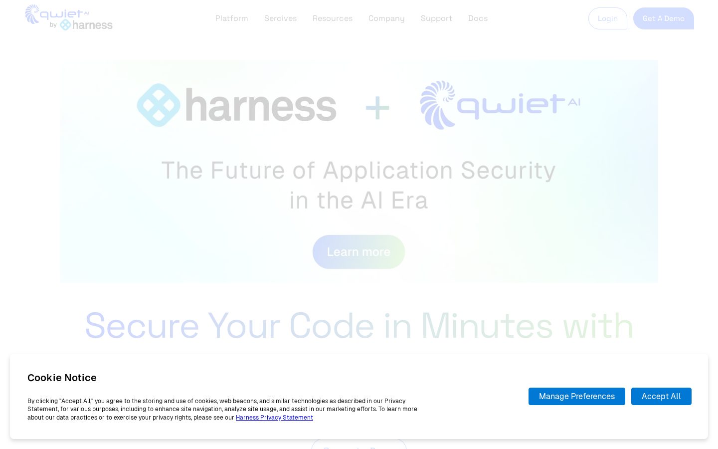 Qwiet AI Homepage