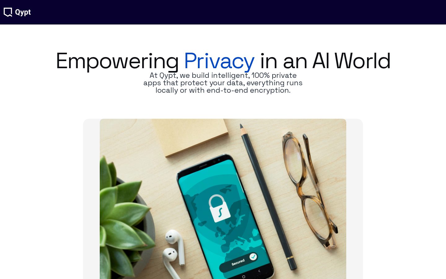 Qypt Ai Homepage