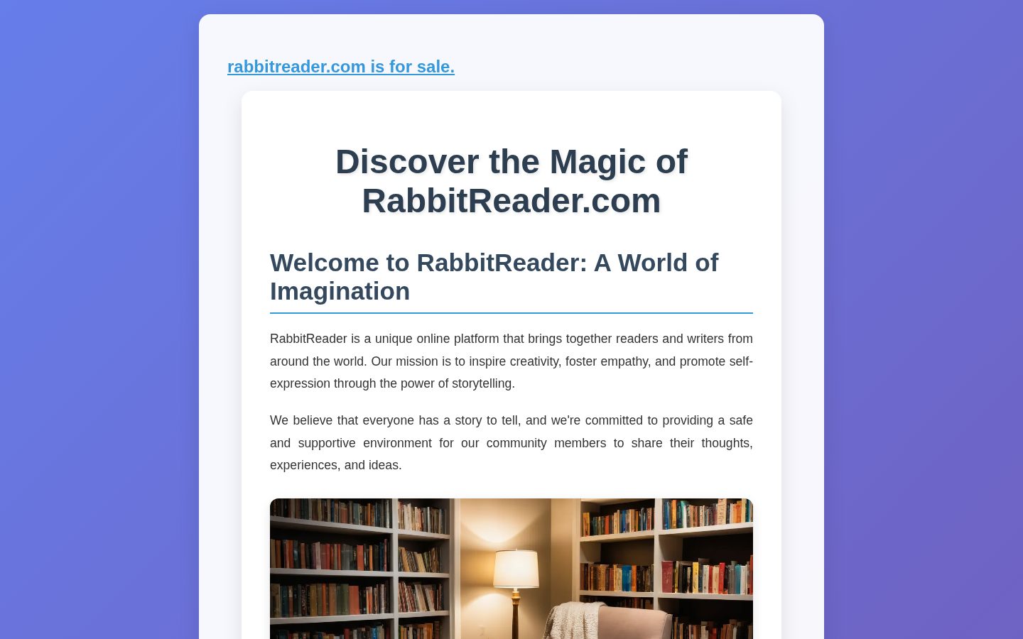 Rabbit Reader Homepage