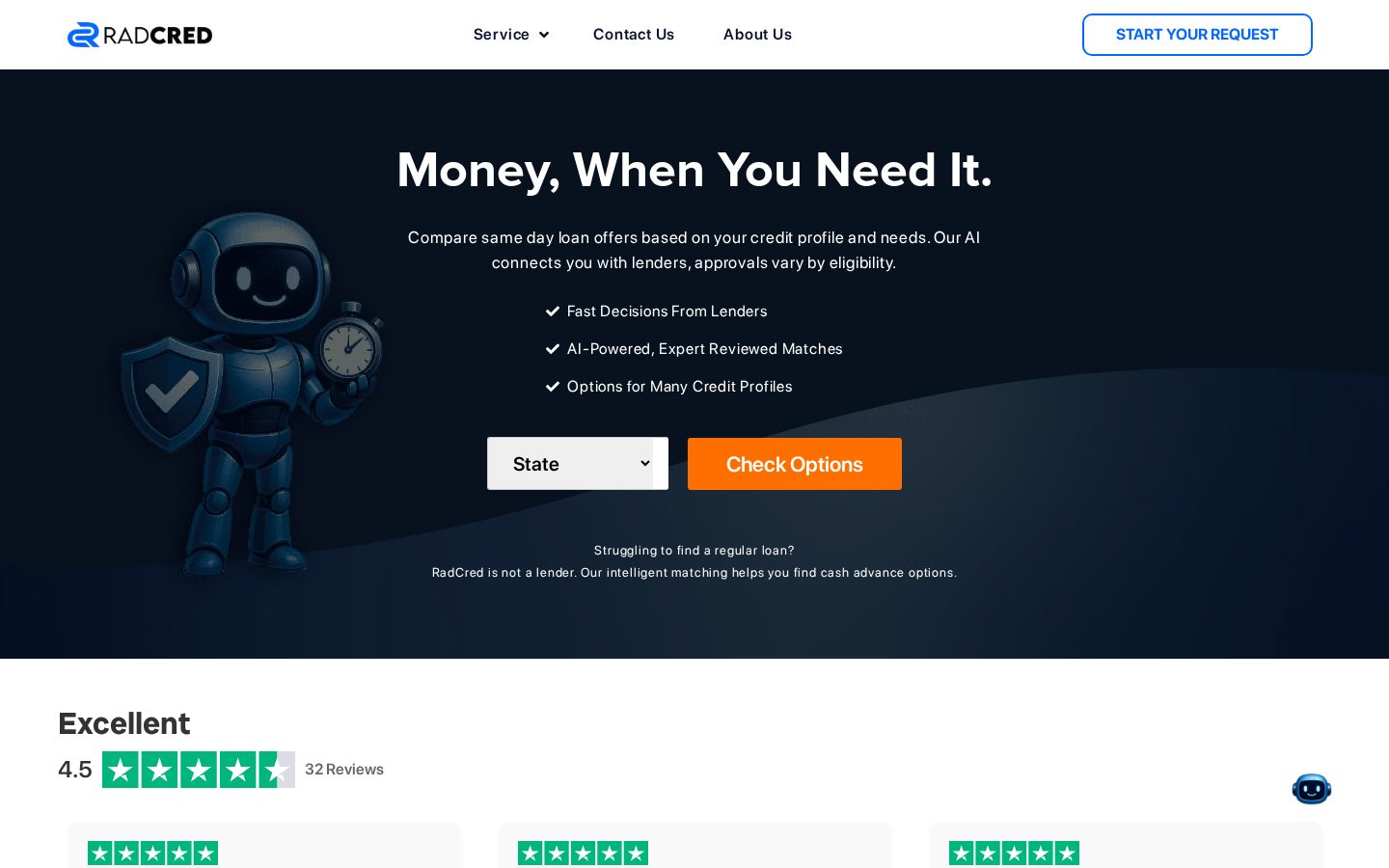 Radcred Homepage