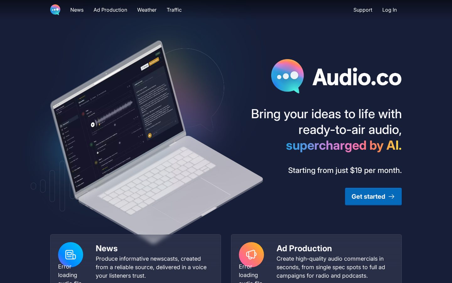 RadioNewsAI Homepage