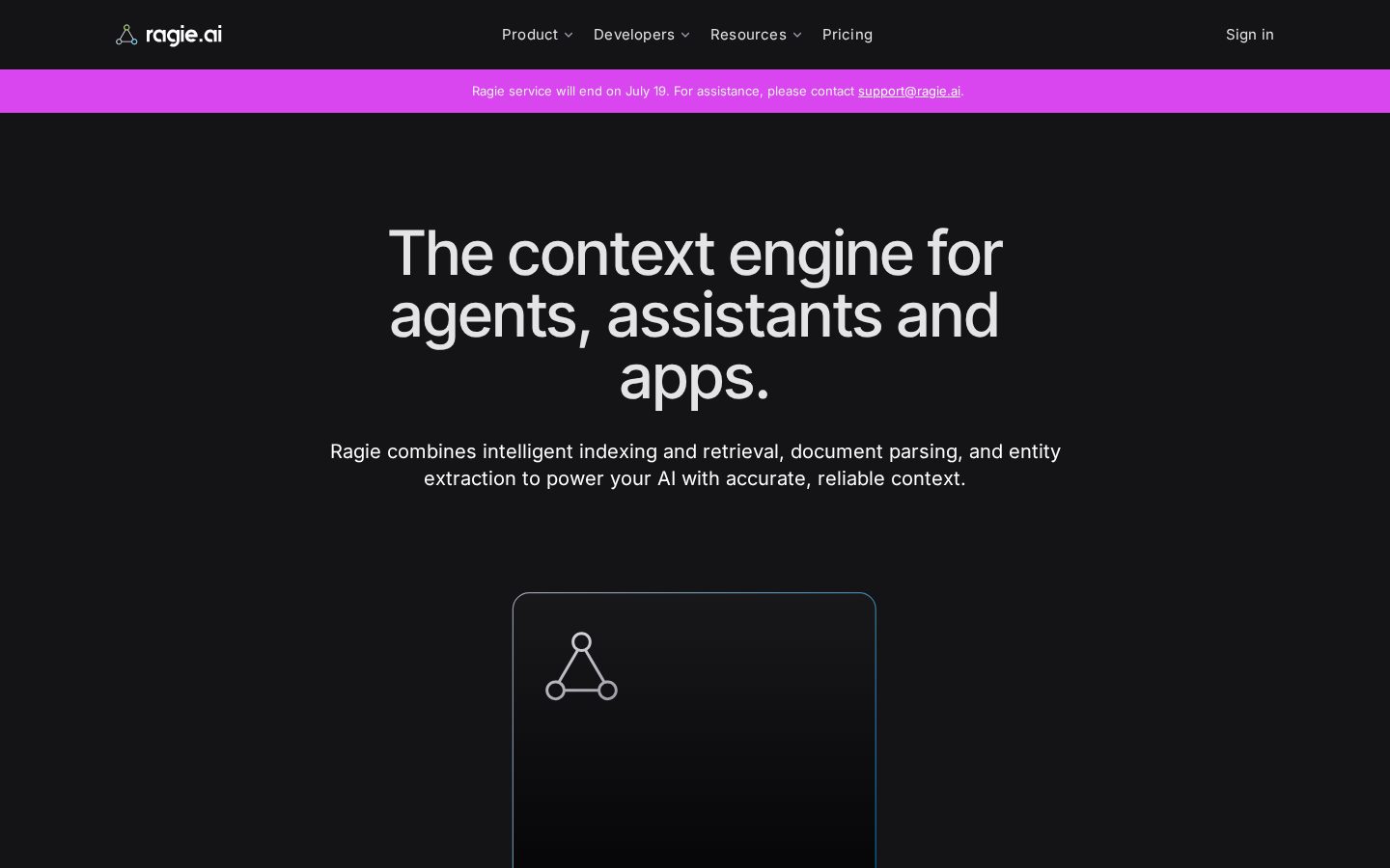 Ragie Homepage