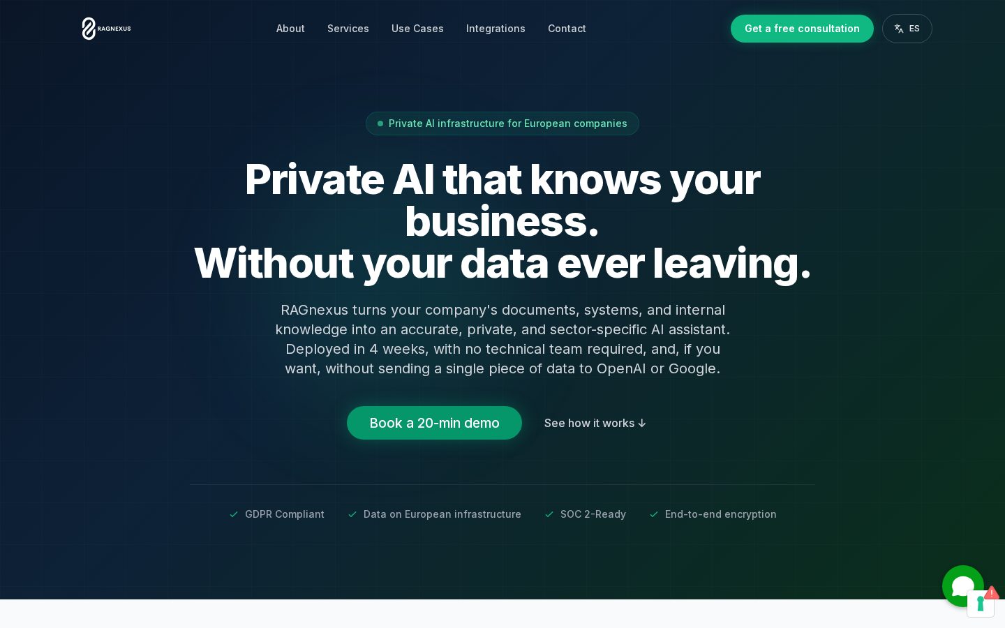 RAGnexus Homepage
