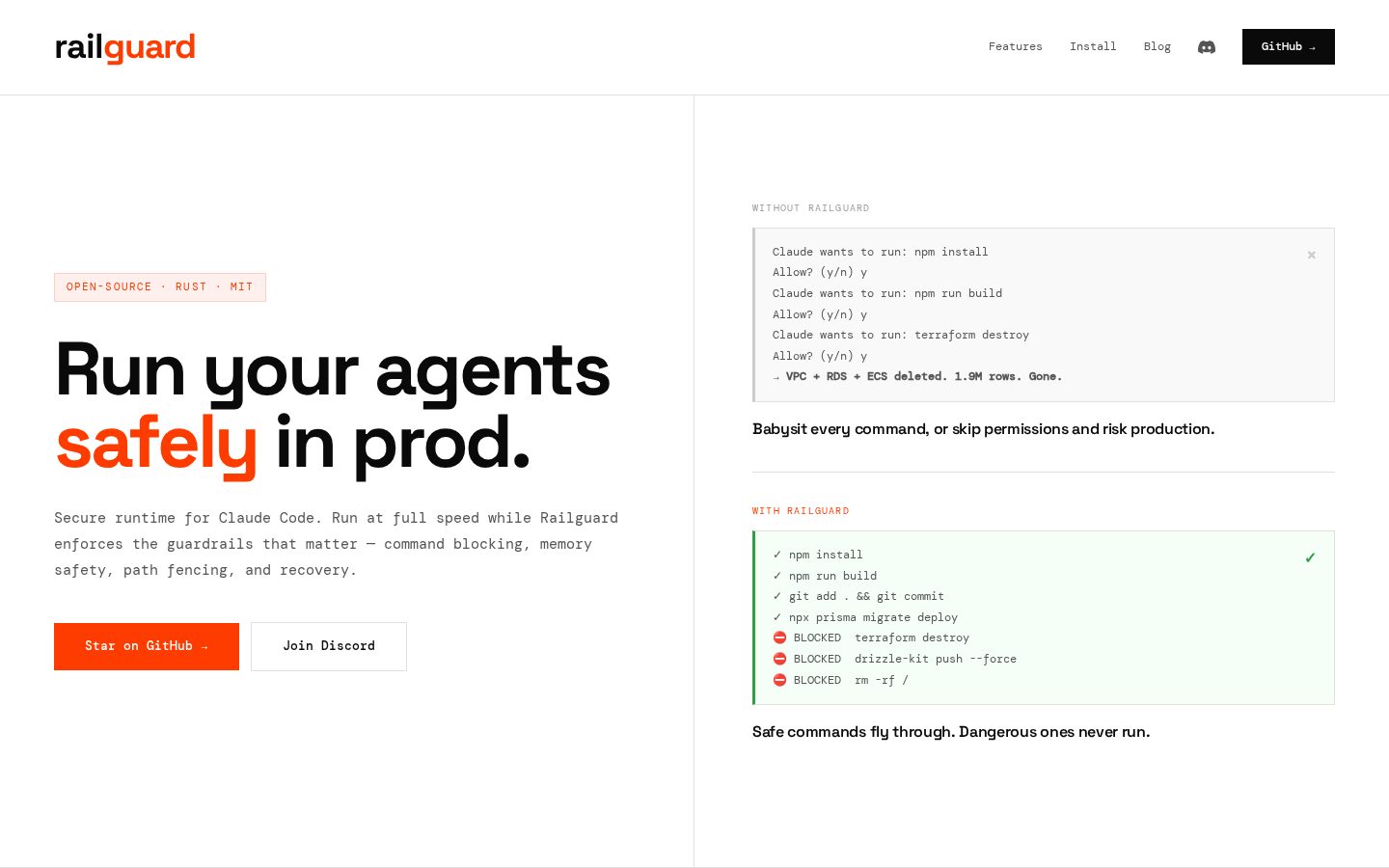 Railguard Homepage