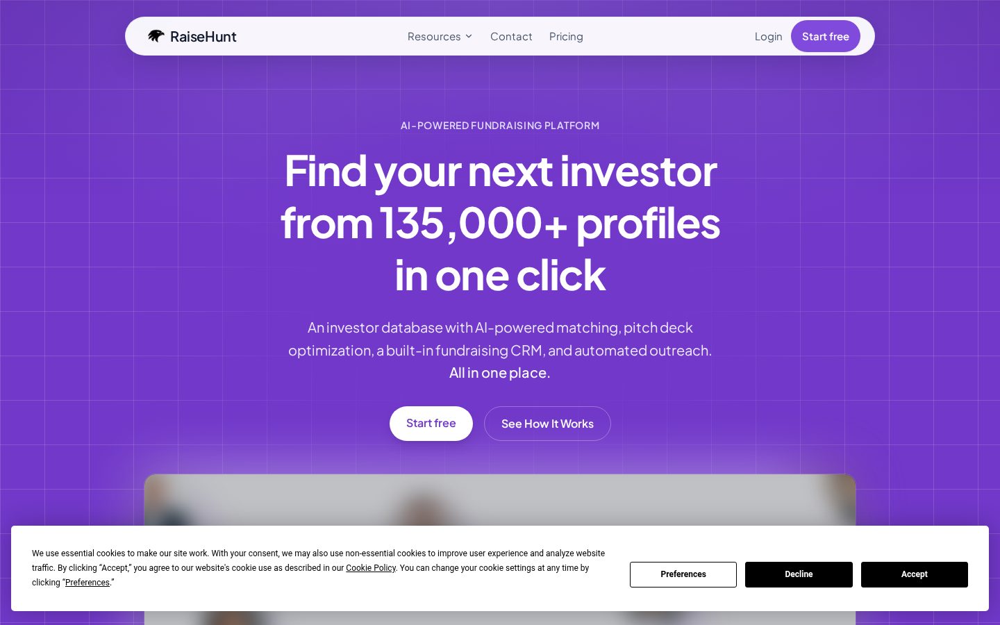 RaiseHunt Homepage