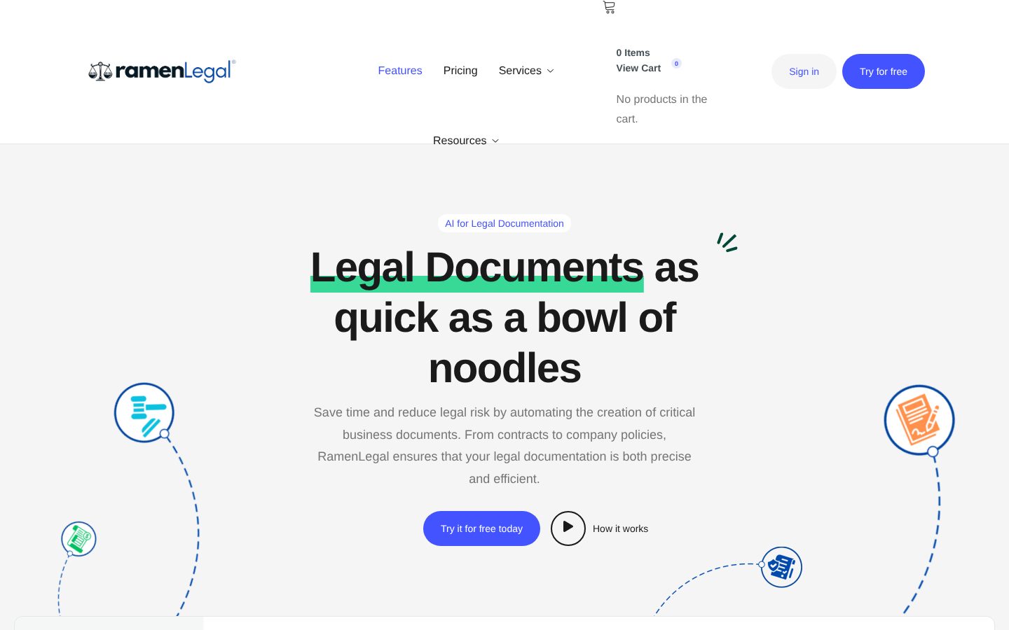RamenLegal Homepage