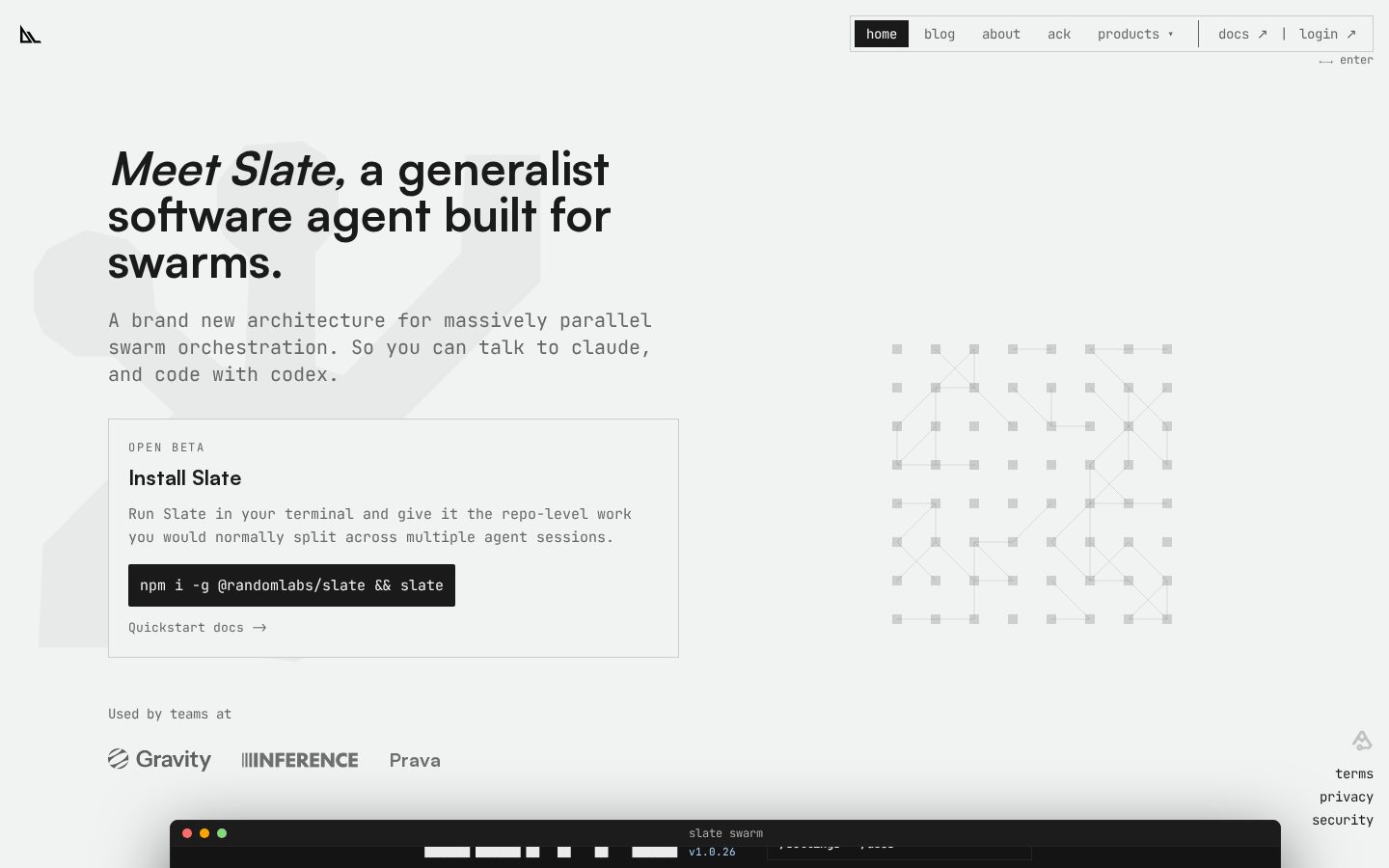 RandomLabs AI Homepage