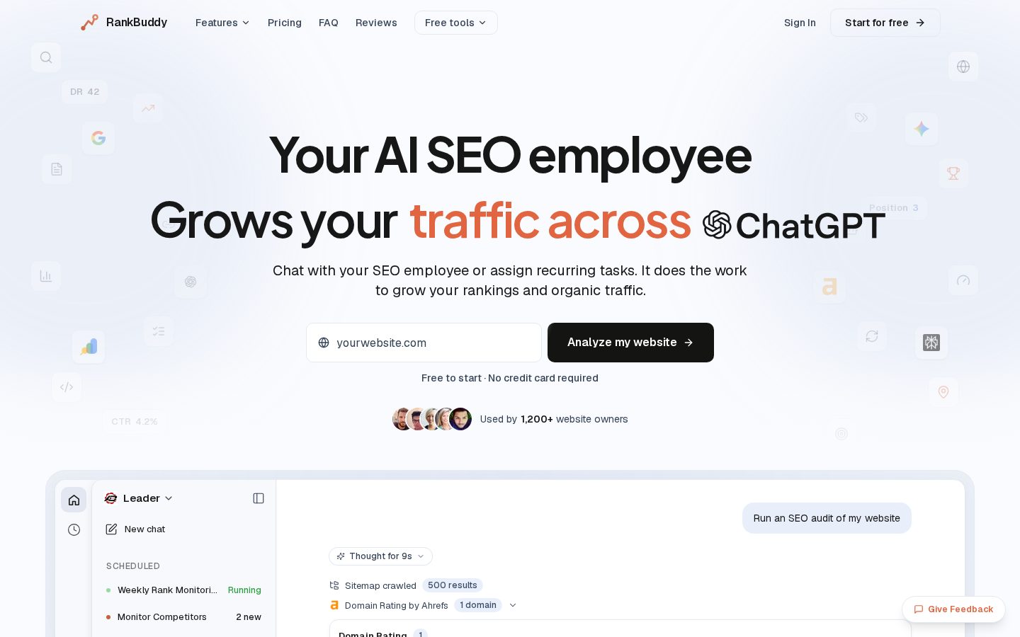 rankbuddy Homepage