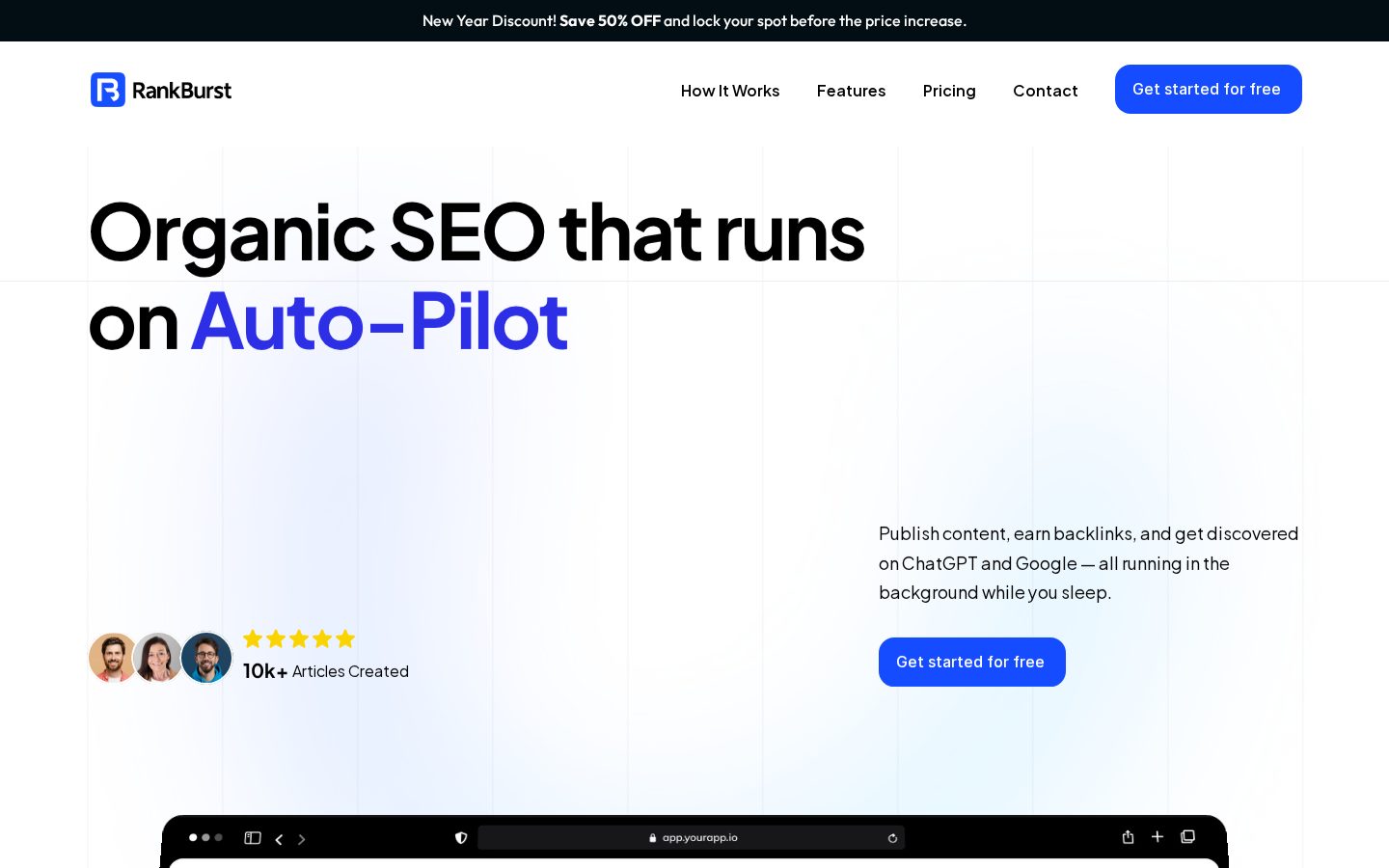 RankBurst Homepage